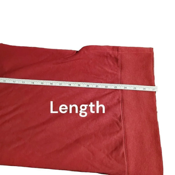 Ellen Tracy | Women's Jolly Crewneck Sweatshirt | Red | NWT - Picture 6 of 6